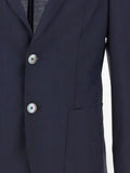 BOSS single-breasted seersucker blazer