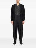 Comme des Garçons Homme Plus layered-effect fine-knit cardigan