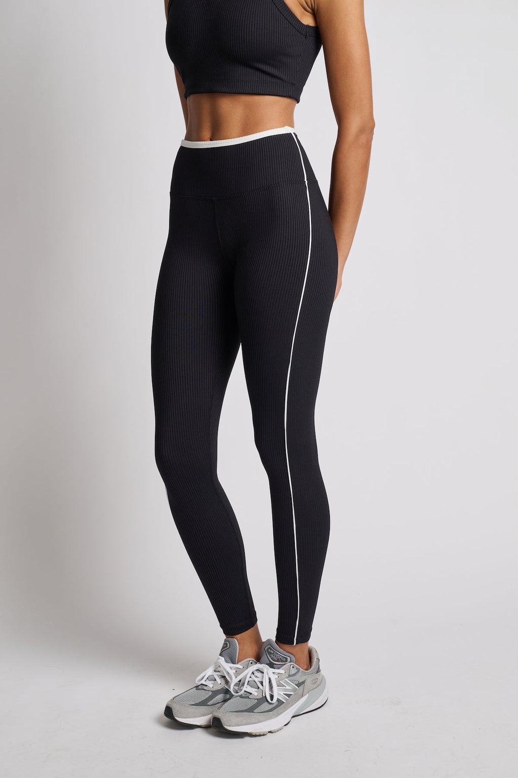 Ribbed Two Tone Track Legging